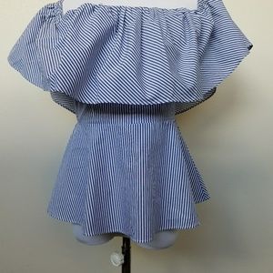 OFF SHOULDER BUSTIER TOP